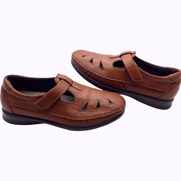 SAS Tripad Comfort Roamer Womens Size 8 Brown Leather Soft Step Mary Jane USA - Picture 6 of 8